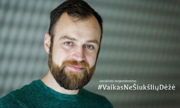 3 vaikų tėtis Simonas Urbonas: #VaikasNeŠiukšliųDėžė