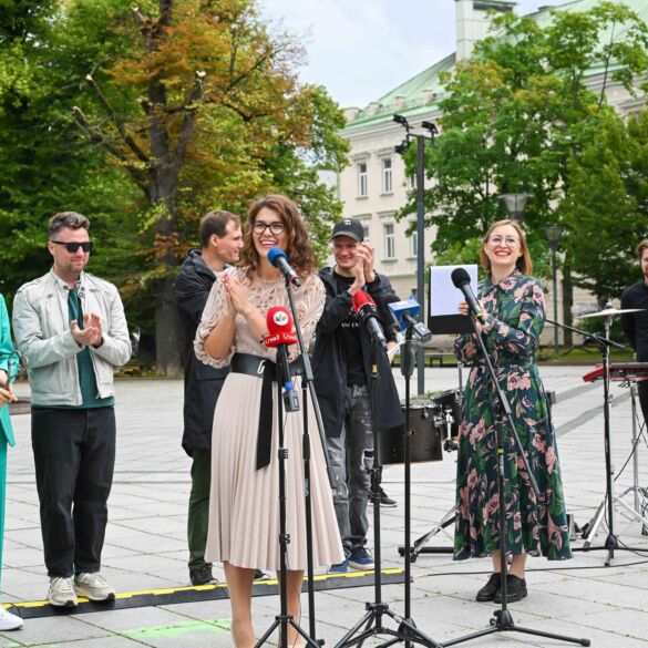 Įpusėjus vaikų globos savaitei Vilniuje atrakinta geležinė širdis