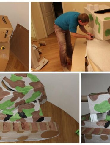 Išradingieji Lietuvos tėčiai: iš seno kartono – nereali dovana vaikams (FOTO)