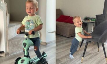 Išsipildė Nojaus šeimos svajonė – berniukas žengė pirmuosius žingsnius: „Tai