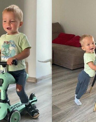 Išsipildė Nojaus šeimos svajonė – berniukas žengė pirmuosius žingsnius: „Tai