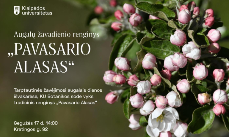 KU botanikos sodas kviečia ir žavėtis augalija