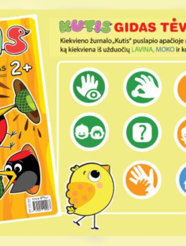 „KUTIS“ – pirmasis užduočių žurnalas 2–4 metų vaikams
