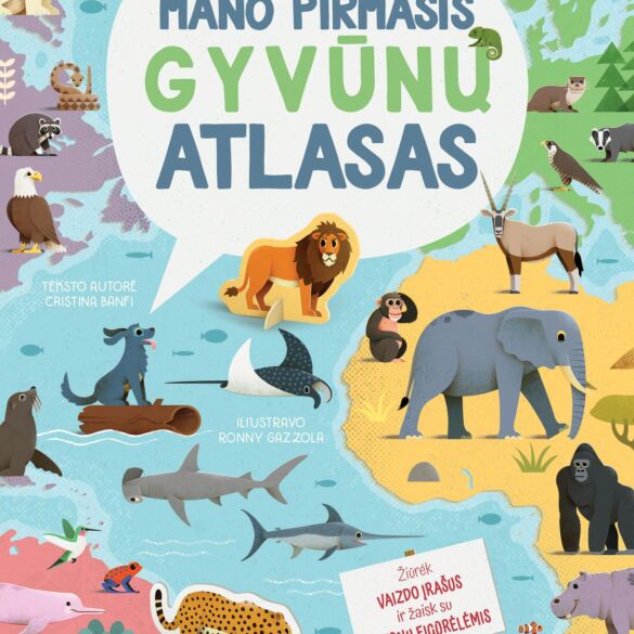 Leidykla „Briedis“ pristato interaktyvią knygą vaikams „Mano pirmasis gyvūnų atlasas“