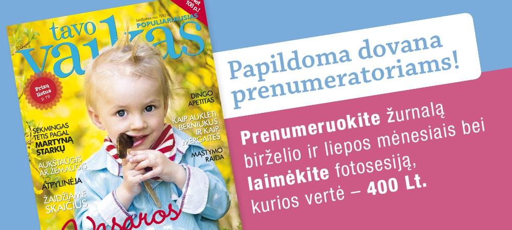 Naujasis žurnalo numeris - apie džiaugsmą būti tėvais