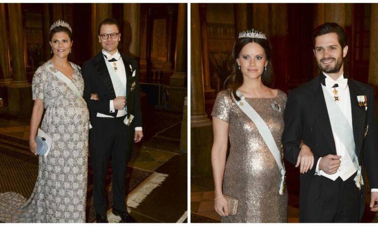 Nėščia Švedijos princesė dėvi suknelę su paslaptimi