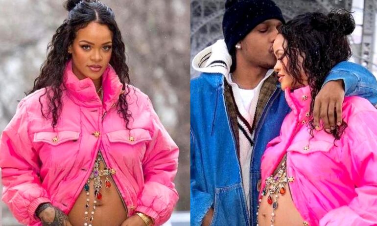 Paparacių užfiksuotose nuotraukose Rihanna galimai užsiminė apie savo itin slepiamo kūdikio vardą