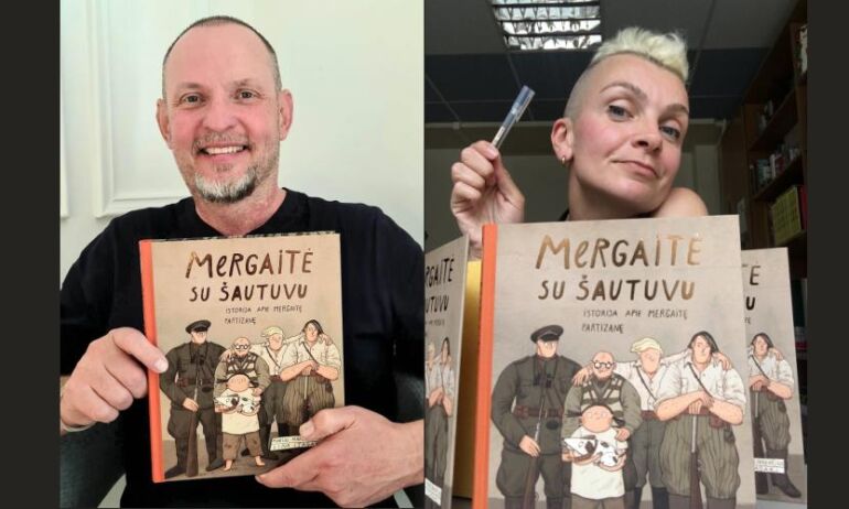 Prieš trisdešimt metų išgirsta istorija Marių Marcinkevičių ir Liną Itagaki paskatino sukurti knygą vaikams apie drąsią mergaitę partizanę