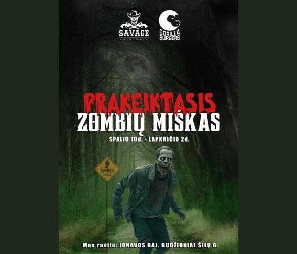 Šiurpių pramogų kupinas "Prakeiktasis zombių miškas" kviečia Heloviną sutikti drauge