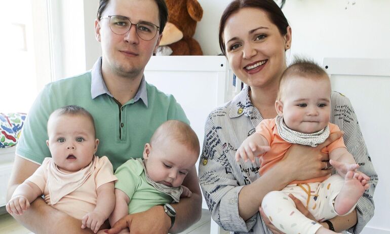 Svečiuose pas trynukus auginančią kauniečių šeimą
