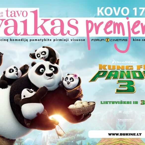 TAVO VAIKAS premjeroje - KUNG FU PANDA 3