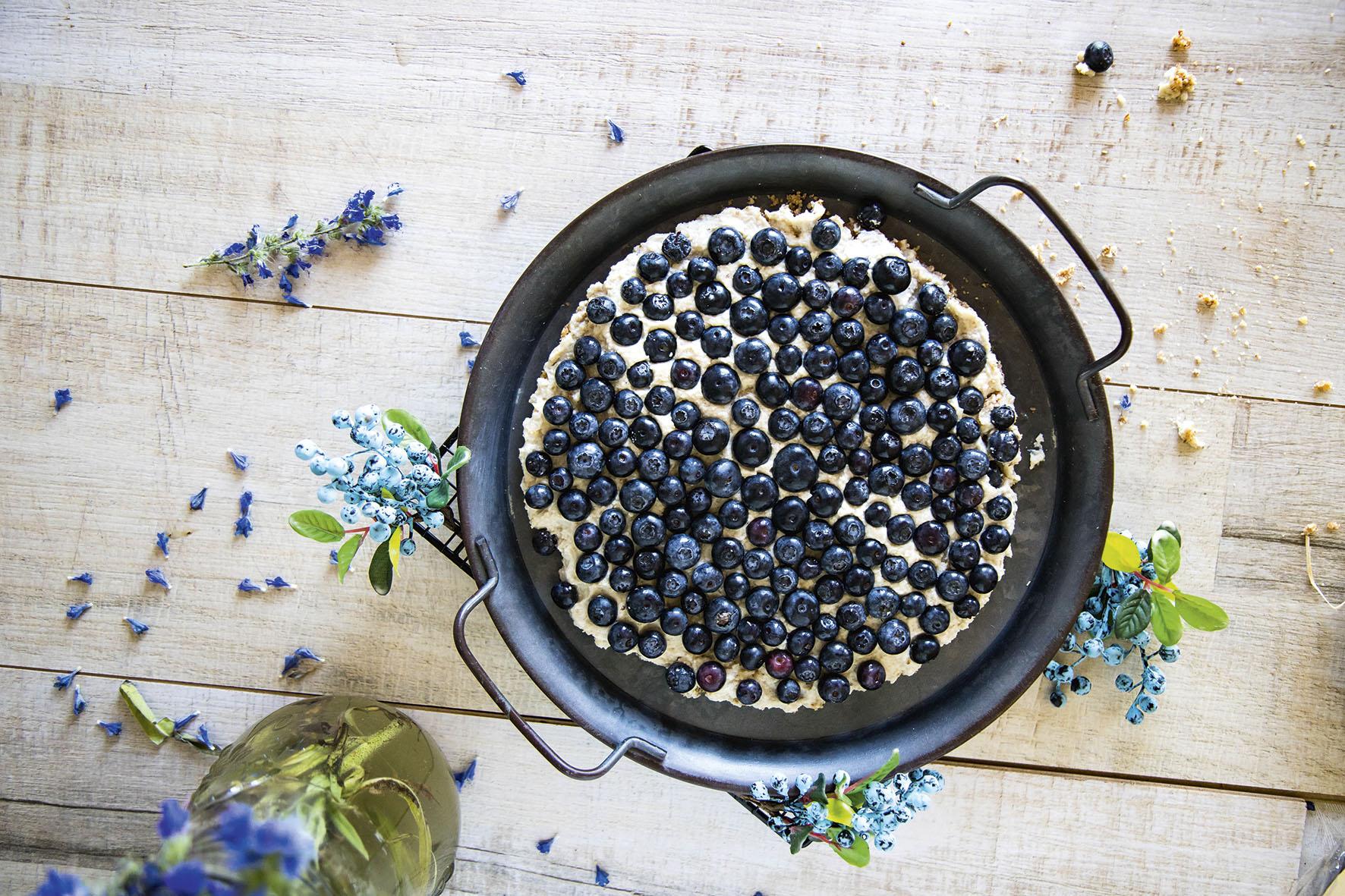 Veganiška tarta su anakardžių kremu