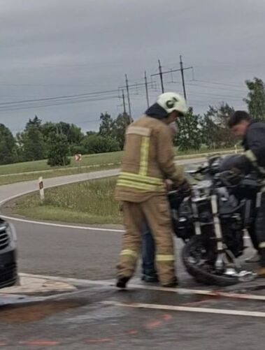 Avarija Panevėžio raj. / Skaitytojo nuotr.