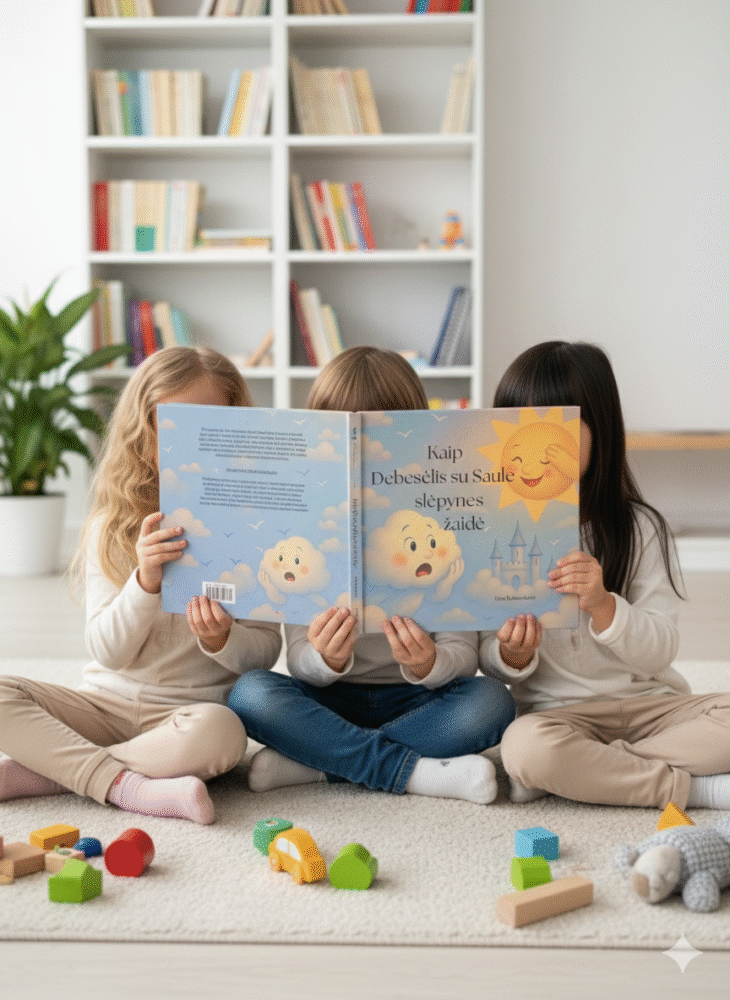 Kai pasaka tampa pagalba: terapinių pasakų nauda vaikų emociniam pasauliui