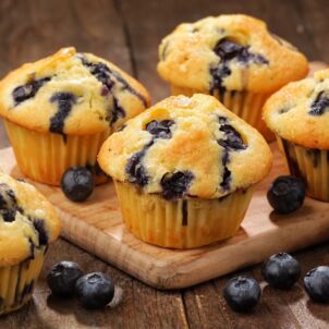 Keksiukai su šilauogėmis / Shutterstock